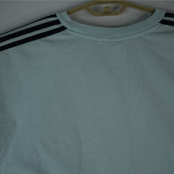 Adidas Original Athletic Club 3-Stripe Graphic T-Shirt Mens XXL Trefoil - Picture 11 of 13